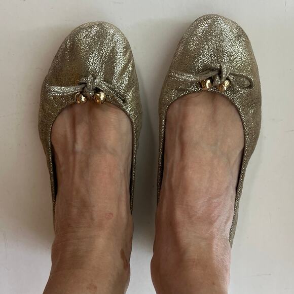 Fendi Other - Fendi Ballerina Camacho Cracle Sabina Oro flats - rubber sole shoes Size 37
